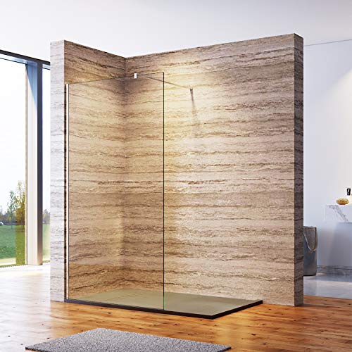 ELEGANT Walk in douchewand 70x200 cm douchewand 8 mm nano-glas doucheglazen wand