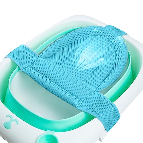 Rolempon Steunnet voor babybadzitjes Antislip Summer Deluxe babybadje,Comfortabel opvouwbaar babybadje voor baby- tot peuterbad, zomerschoon spoelbad voor gebruik gootsteen of badkuip