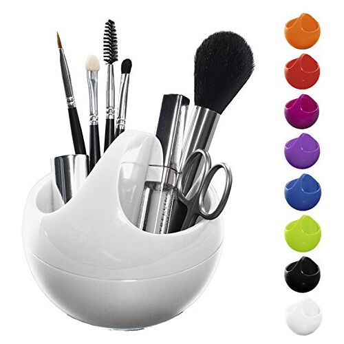 Spirella Cosmetica-organizer "Bowl" opbergdoos voor make-up en sieraden 10,5 x 9,5 cm wit