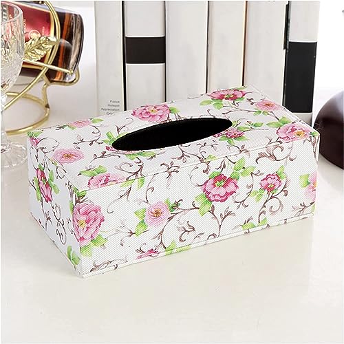 PiWine Tissue Box Cover, Tissue Box Holder, Tissue Box PU lederen tissue box papierhouder rechthoekige tissue box huishoudelijke keuken organisatie huishoudelijke goederen (Grootte: 7-Large) (Kleur: Veelkleu