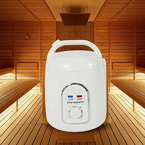 SHZICMY Sauna stoomgenerator, draagbare stoomgenerator, douche, stoombad, stoomdouche, stoombaden, sauna, stoomsauna, generator stoommachine met timer, 900 W, 220 V