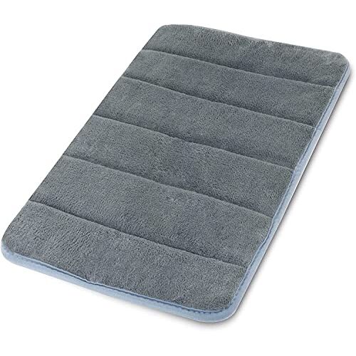YIQI Badmat, badmat, antislip, zachte badmat (40 x 60 cm, grijs)