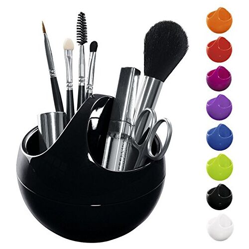 Spirella cosmetica-organizer "Bowl" opbergdoos voor make-up en sieraden 10,5 x 9,5 cm zwart