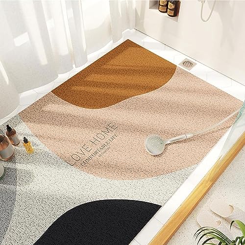 AYVADA Antislip badkuipmat, antislip douchemat, sneldrogende badkuipmatten, voetmat, antislipmat voor badkuip, vloer, badkamer, huis, keuken, hotel (Kleur: A, Maat: 100x120CM)