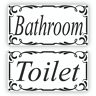 Watershed Badkamer en toilet deurborden Multi Pack van twee deurborden