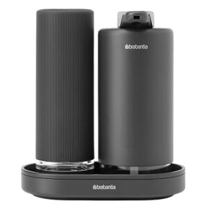 Brabantia SinkStyle zeepdispenser set (zeep- en afwasmiddeldispenser met schaaltje) Mineral Infinite Grey Brabantia SinkStyle zeepdispenser set (zeep- en afwasmiddeldispenser met schaaltje) Mineral Infinite Grey