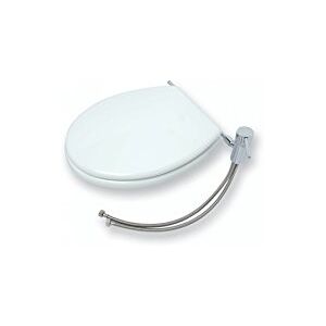 STILLA Houten toiletzitting met bidet - Wit gelakt STILLA Houten toiletzitting met bidet - Wit gelakt