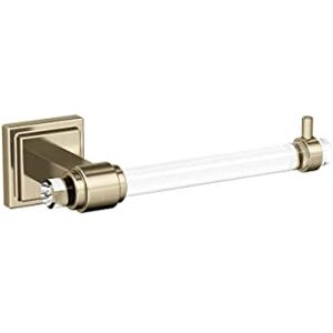 Amerock BH36061CBBZ Glacio Toiletpapierhouder, helder/gouden champagne Amerock BH36061CBBZ Glacio Toiletpapierhouder, helder/gouden champagne