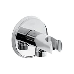 Bristan C WORD02 C Douche Accessoire - Moderne ronde muuruitlaat met handset houder Bristan C WORD02 C Douche Accessoire - Moderne ronde muuruitlaat met handset houder