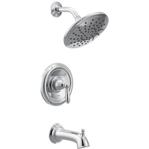 Moen Trim Kit T2253EP, Brantford Bad Douchekraan Systeem met Regendouche Zonder Klep, Chrome Moen Trim Kit T2253EP, Brantford Bad Douchekraan Systeem met Regendouche Zonder Klep, Chrome