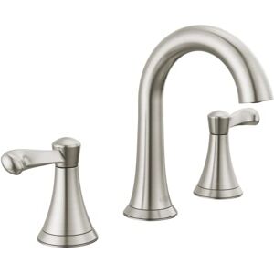 DELTA Faucet Esato Widespread Badkamerkraan Geborsteld Nikkel, Badkamer, Faucet 3 Gat, Badkamer, Sink Valk, Afvoermontage, SpotShield Geborsteld Nikkel 35897LF-SP DELTA Faucet Esato Widespread Badkamerkraan Geborsteld Nikkel, Badkamer, Faucet 3 Gat, Badkamer, Sink Valk, Afvoermontage, SpotShield Geborsteld Nikkel 35897LF-SP