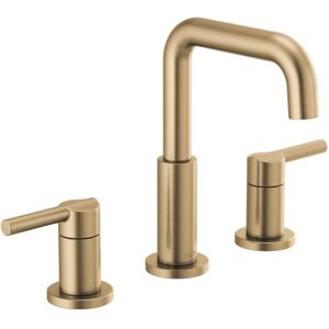 DELTA Nicoli Brushed Gold Faucet 3 Hole, 8 Inch Widespread Bathroom Sink Faucet for Vanity, Push-Pop Drain Assembly, Champagne Bronze 35849LF-CZ DELTA Nicoli Brushed Gold Faucet 3 Hole, 8 Inch Widespread Bathroom Sink Faucet for Vanity, Push-Pop Drain Assembly, Champagne Bronze 35849LF-CZ