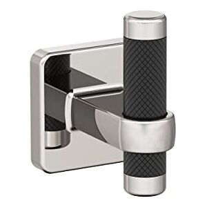 Amerock BH36563PNBBR Polished Nickel/Black Bronze Single Robe Hook 2-11/16 in. (68 mm) Length Towel Holder Esquire Towel Hook for Bathroom Bathroom Hardware Bath Accessories Amerock BH36563PNBBR Polished Nickel/Black Bronze Single Robe Hook 2-11/16 in. (68 mm) Length Towel Holder Esquire Towel Hook for Bathroom Bathroom Hardware Bath Accessories