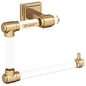 Amerock Handdoekring 5-7/16 inch (138 mm) helder/champagnebrons glacio handdoekhouder badbeslag badkameraccessoires Amerock Handdoekring 5-7/16 inch (138 mm) helder/champagnebrons glacio handdoekhouder badbeslag badkameraccessoires