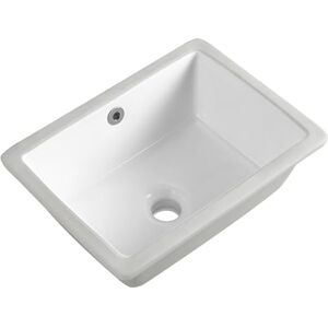 KARAMAG 16 Inch Onderbouw Badkamer Wastafel Kleine Rechthoek Onderbouw Wastafel Wit Keramiek Onder Teller Badkamer Wastafel met Overloop (15,7 x 29,7 cm) KARAMAG 16 Inch Onderbouw Badkamer Wastafel Kleine Rechthoek Onderbouw Wastafel Wit Keramiek Onder Teller Badkamer Wastafel met Overloop (15,7 x 29,7 cm)