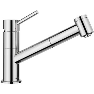 Blanco KANO-S Vario keukenkraan in chroom lage druk met uittrekbare slang terugslagklep keramische cartridge met verstelbare sproeikop voor een sterke straal Blanco KANO-S Vario keukenkraan in chroom lage druk met uittrekbare slang terugslagklep keramische cartridge met verstelbare sproeikop voor een sterke straal