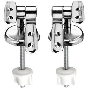Cornat WC-deksel met messing scharnieren - Polyresin zitting - Chroomafwerking Cornat WC-deksel met messing scharnieren - Polyresin zitting - Chroomafwerking