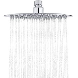 IBERGRIF M20293 - Regendouche 20x20 cm, Vast rond, Chroom - Doucheslang IBERGRIF M20293 - Regendouche 20x20 cm, Vast rond, Chroom - Doucheslang