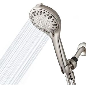 Waterpik ShowerClean Pro Handdouchekop, hogedrukreiniger met ingebouwde Power Jet Wash, douchereiniger in geborsteld nikkel, QCM-769ME Waterpik ShowerClean Pro Handdouchekop, hogedrukreiniger met ingebouwde Power Jet Wash, douchereiniger in geborsteld nikkel, QCM-769ME