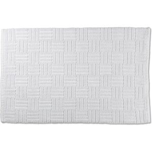 Kela Badmat Leana, 100 cm x 60 cm, 100% katoen, wit, antislip, wasbaar op 30 °C, geschikt voor vloerverwarming, 23527 Kela Badmat Leana, 100 cm x 60 cm, 100% katoen, wit, antislip, wasbaar op 30 °C, geschikt voor vloerverwarming, 23527