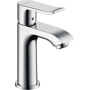 Hansgrohe Kraan Metris (armatuur met uitloop hoogte 100 mm en trekstang-afvoergarnituur) chroom Hansgrohe Kraan Metris (armatuur met uitloop hoogte 100 mm en trekstang-afvoergarnituur) chroom
