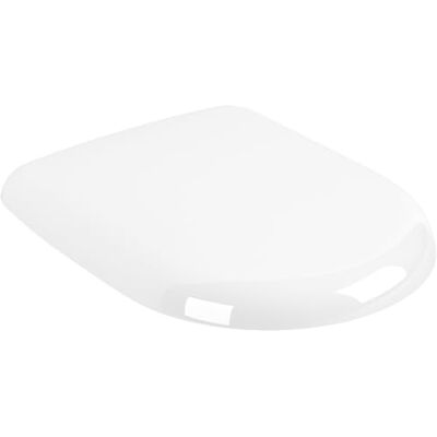 Villeroy & Boch Antao Wc-bril met softclosemechanisme, afneembare toiletbril, Duroplast, onbreekbaar, origineel reserveonderdeel, D-vorm, hoogglans, Alpine wit Villeroy & Boch Antao Wc-bril met softclosemechanisme, afneembare toiletbril, Duroplast, onbreekbaar, origineel reserveonderdeel, D-vorm, hoogglans, Alpine wit