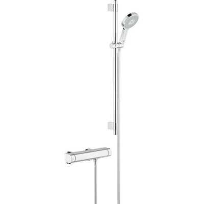 Grohe Grohtherm 2000 Thermostaat Thermostaat-douchekraan DN 15 met doucheset, chroom 34482001, 900 mm Grohe Grohtherm 2000 Thermostaat Thermostaat-douchekraan DN 15 met doucheset, chroom 34482001, 900 mm