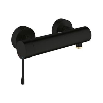 Grohe Essence Opbouw Wandgemonteerde Douchekraan (Metalen Hendel, Keramische Cartridge 35mm, Geïntegreerd Terugslagventiel, Beschermd Tegen Terugstroom, Min. Druk 1,0 bar), Mat Zwart Grohe Essence Opbouw Wandgemonteerde Douchekraan (Metalen Hendel, Keramische Cartridge 35mm, Geïntegreerd Terugslagventiel, Beschermd Tegen Terugstroom, Min. Druk 1,0 bar), Mat Zwart
