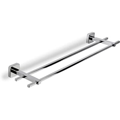 Croydex Flexi-Fix Dubbele Handdoekhouder - Chroom - 67cm - Badkameraccessoire Croydex Flexi-Fix Dubbele Handdoekhouder - Chroom - 67cm - Badkameraccessoire