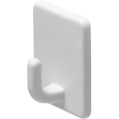 Amig Pak van 20 multifunctionele zelfklevende hangers Gemakkelijk te gebruiken, boren niet nodig Beschadigt de muur niet Voor gladde oppervlakken Duurzaam plastic Wit 48 x 37 x 21 mm Amig Pak van 20 multifunctionele zelfklevende hangers Gemakkelijk te gebruiken, boren niet nodig Beschadigt de muur niet Voor gladde oppervlakken Duurzaam plastic Wit 48 x 37 x 21 mm