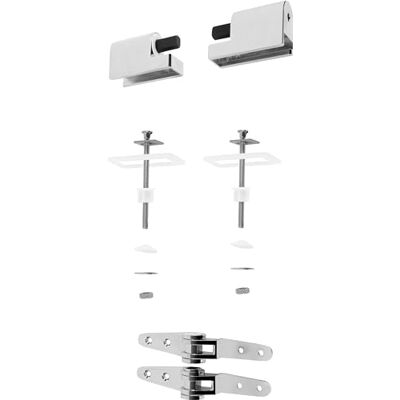 Metalen bevestigingsset voor WC-zitje - MOLINOS Metalen bevestigingsset voor WC-zitje - MOLINOS