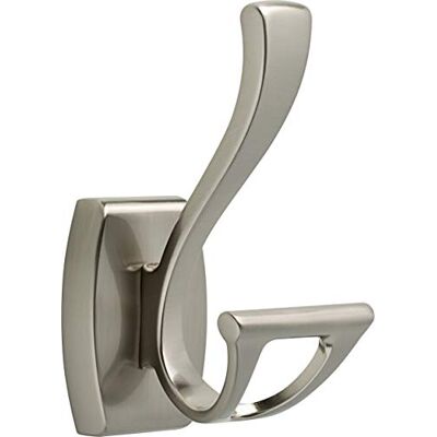 DELTA Kraan 135241 Dansant Dubbele Robe Haak, SpotShield Geborsteld Nikkel DELTA Kraan 135241 Dansant Dubbele Robe Haak, SpotShield Geborsteld Nikkel