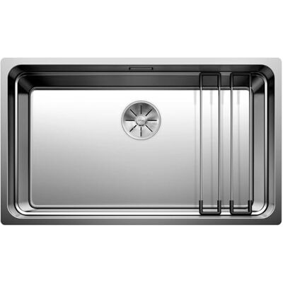 Blanco ETAGON 700-U 74 x 44 x 19,9 cm, voor 80 cm brede onderkasten, bestand tegen krassen, groot wastafelvolume Blanco ETAGON 700-U 74 x 44 x 19,9 cm, voor 80 cm brede onderkasten, bestand tegen krassen, groot wastafelvolume