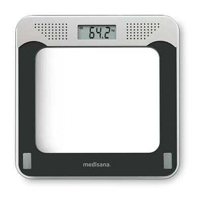 Medisana PS 425 sprekende personenweegschaal tot 180 kg, badkamerweegschaal met glazen oppervlak en spraakuitvoer Medisana PS 425 sprekende personenweegschaal tot 180 kg, badkamerweegschaal met glazen oppervlak en spraakuitvoer