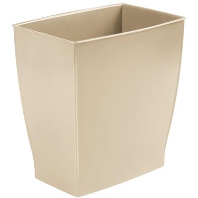 InterDesign iDesign Mono Spa Prullenbak voor badkamer, slaapkamer, kantoor, rechthoekig, 28,6 cm x 19,1 cm x 30,5 cm, 9,5 liter, taupe InterDesign iDesign Mono Spa Prullenbak voor badkamer, slaapkamer, kantoor, rechthoekig, 28,6 cm x 19,1 cm x 30,5 cm, 9,5 liter, taupe