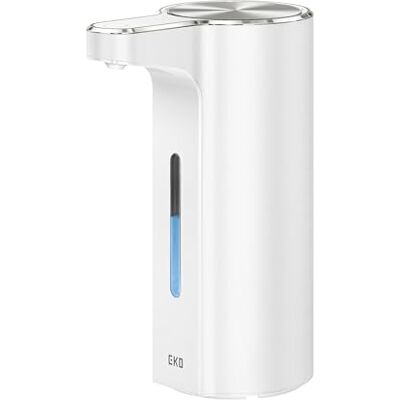 EKO Zeepdispenser, acrylonitril-butadieenstyreen (ABS), wit, 13 oz (Premium draadloos opladen) EKO Zeepdispenser, acrylonitril-butadieenstyreen (ABS), wit, 13 oz (Premium draadloos opladen)