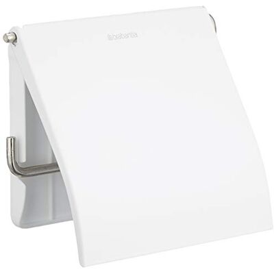Brabantia ReNew WC rolhouder met Klep, White Brabantia ReNew WC rolhouder met Klep, White