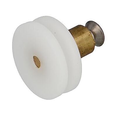 Amig Douchedeurlager Set van 2 stuks Ø 26 x 21 mm Lager met kogelgewricht en M5x8 schroef Voor schuifdeuren van badkamerdouches Wit nylon Amig Douchedeurlager Set van 2 stuks Ø 26 x 21 mm Lager met kogelgewricht en M5x8 schroef Voor schuifdeuren van badkamerdouches Wit nylon