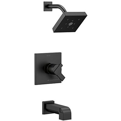 DELTA FAUCET T17467-BL Ara Monitor 17 Series Tub & Douche Trim, Mat Zwart DELTA FAUCET T17467-BL Ara Monitor 17 Series Tub & Douche Trim, Mat Zwart