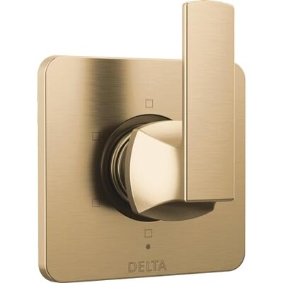 DELTA Kraan Velum Gold 6-Setting Diverter Trim Kit, Omvormer Valve Kit, Gouden Douche Omvormer, Champagne Brons T11937-CZ (ventiel niet inbegrepen) DELTA Kraan Velum Gold 6-Setting Diverter Trim Kit, Omvormer Valve Kit, Gouden Douche Omvormer, Champagne Brons T11937-CZ (ventiel niet inbegrepen)