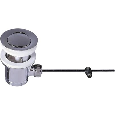 Wirquin 30724010 afvoergarnituur voor wastafel met overloop Verchroomd messing, intrekbare klep, eenvoudige installatie, onderhoudsvriendelijk Wirquin 30724010 afvoergarnituur voor wastafel met overloop Verchroomd messing, intrekbare klep, eenvoudige installatie, onderhoudsvriendelijk