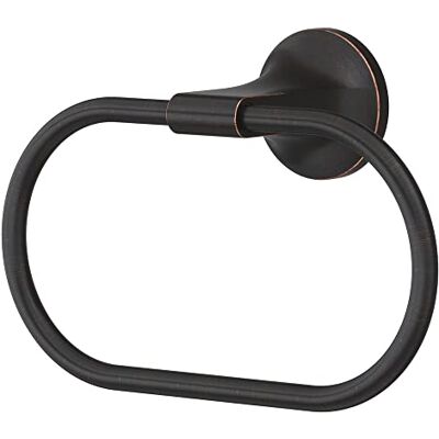 PFISTER Pfirst Modern Towel Ring, Hand Towel Holder for Bathroom, Wall-Mounted, Screw-In, Tuscan Bronze Finish, BRBPFM0Y PFISTER Pfirst Modern Towel Ring, Hand Towel Holder for Bathroom, Wall-Mounted, Screw-In, Tuscan Bronze Finish, BRBPFM0Y