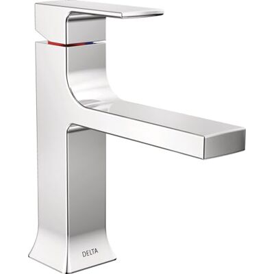 DELTA Faucet Velum Badkamerkraan met één gat, Chrome badkamer wastafelkraan, badkamerkraan met één handvat, badkraan, pop-upafvoermontage, chroom 537-MPU-DST DELTA Faucet Velum Badkamerkraan met één gat, Chrome badkamer wastafelkraan, badkamerkraan met één handvat, badkraan, pop-upafvoermontage, chroom 537-MPU-DST