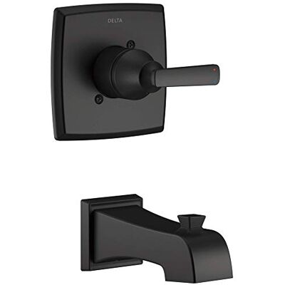 DELTA Kraan T14164-BL Ashlyn Monitor 14 Serie Alleen Trim Alleen Tub, Mat Zwart DELTA Kraan T14164-BL Ashlyn Monitor 14 Serie Alleen Trim Alleen Tub, Mat Zwart