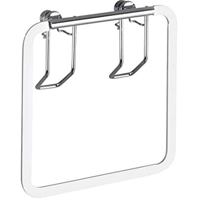 WENKO Handdoekring Premium roestvrij staal handdoekhouder, handdoekstang, roestvrij staal, 17 x 17 x 4 cm, glanzend WENKO Handdoekring Premium roestvrij staal handdoekhouder, handdoekstang, roestvrij staal, 17 x 17 x 4 cm, glanzend