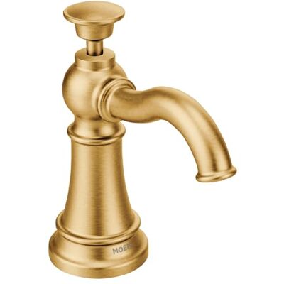 Moen S3945C zeepdispenser voor de keuken, met navulfles boven de gootsteen, voor de afdekmontage, S3945BG, 0V Moen S3945C zeepdispenser voor de keuken, met navulfles boven de gootsteen, voor de afdekmontage, S3945BG, 0V