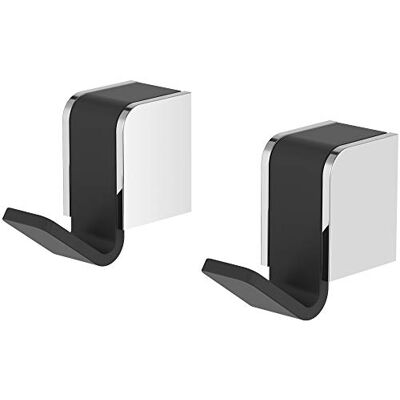 Lenz SOULUTION Mind, 2 haken, chroom/zwart-mat Lenz SOULUTION Mind, 2 haken, chroom/zwart-mat