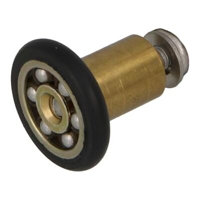 Amig Douchedeurlager Set van 2 stuks Ø 20/12 mm Voorlager en M4x20 schroef Voor schuifdeuren van badkamerdouches Zwart polyamide Amig Douchedeurlager Set van 2 stuks Ø 20/12 mm Voorlager en M4x20 schroef Voor schuifdeuren van badkamerdouches Zwart polyamide