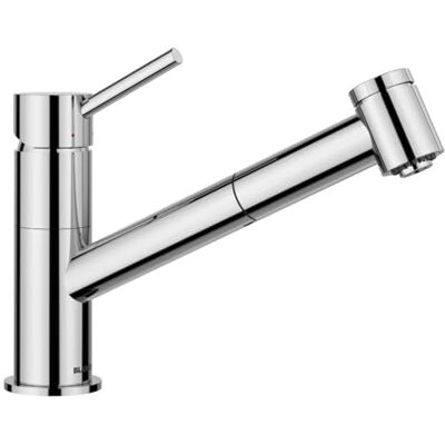 Blanco KANO-S Vario keukenkraan in chroom lage druk met uittrekbare slang terugslagklep keramische cartridge met verstelbare sproeikop voor een sterke straal Blanco KANO-S Vario keukenkraan in chroom lage druk met uittrekbare slang terugslagklep keramische cartridge met verstelbare sproeikop voor een sterke straal