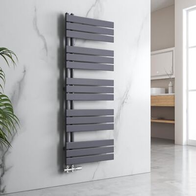 EMKE Badkamerradiator vlak 1599x500 mm antraciet, handdoekverwarmer voor badkamer handdoekdroger, paneel handdoekhouder zijaansluiting voor water 794W EMKE Badkamerradiator vlak 1599x500 mm antraciet, handdoekverwarmer voor badkamer handdoekdroger, paneel handdoekhouder zijaansluiting voor water 794W